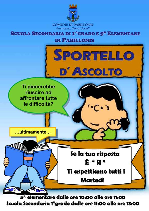 Locandina Sportello Ascolto